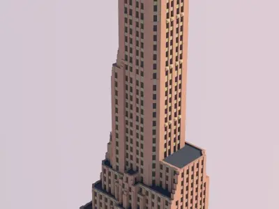 General Electric Building 3D print model