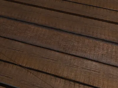 Rustic 3D Wooden Bridge - Detailed Blender Model Free low-poly 3D model