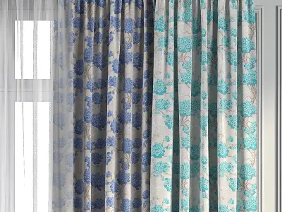 Curtain Set 100 3D model