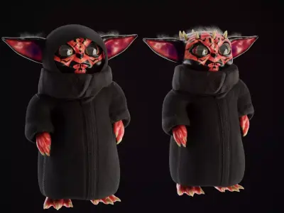 Darth Grogu Low-poly 3D model