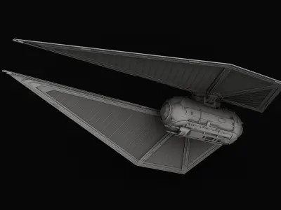 TIE sk x1 Striker  - Star Wars 3D model