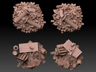 Piles Of Crap ROYALTY FREE VERSION 3D print model