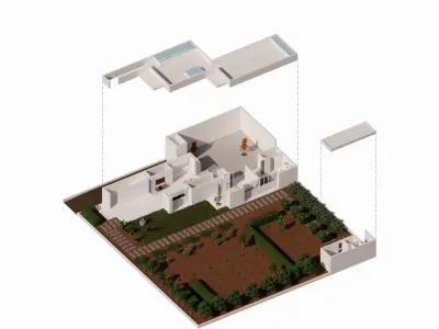 The Void House - pkiNCEPTiON - 3D Architectural Model  3D model