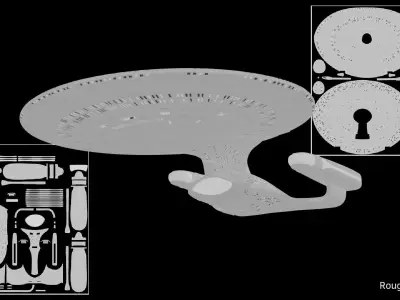 USSEnterpriseNCC1701D 3D model