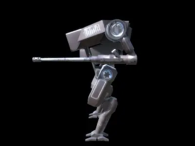 Mech Robot Low-poly 3D model