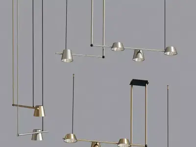 Linear luminaires With Led  Collection 3D model
