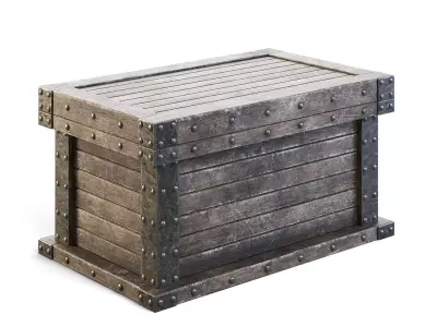 Wooden Chest 3D model