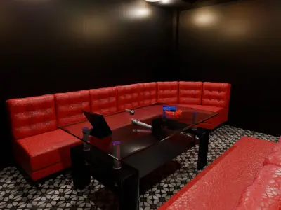 Karaoke room 3D model