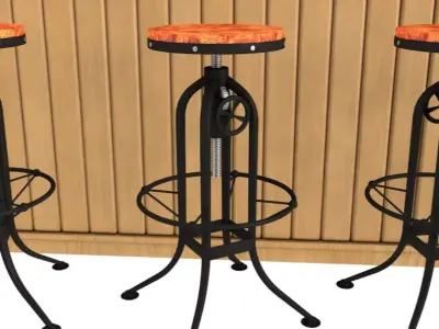 Tiki Beach Bar 3D model