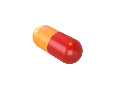 Pills v4 011 Low-poly 3D model