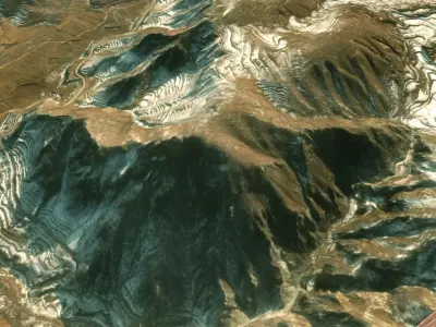 Mountain landscape 3D model