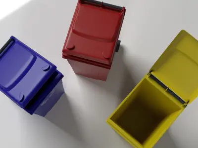 Bin dumpster trash can 3D model