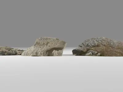 Rock Pack V1 - 11 Unique Rocks small to big 3D model