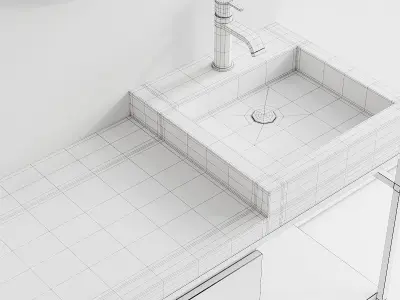 Nic Design Semplice 105 Vanity unit 3D model