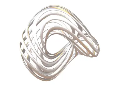 Abstract Ring Sphere v1 002 Low-poly 3D model