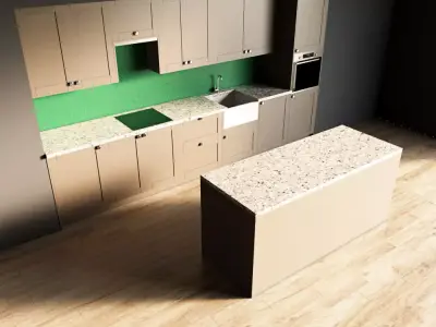 46-Kitchen10 matte 4 3D model