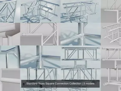 Standard Truss Square Connection Collection 3D Model Pack