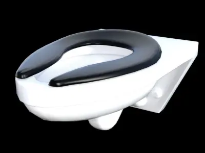 Wall-mounted Toilet Free 3D model