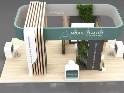 exhibition booth 3D model