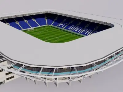 Dnipro-Arena Ukraine 3D model