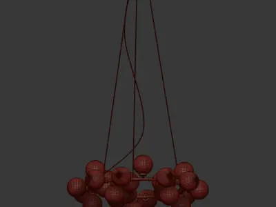 Chandelier Inflora 25 plafonds  3D model