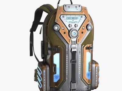 Sci Fi Bag Low-poly 3D model