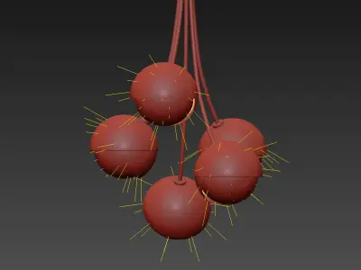 Benedict Bloom Chandelier with Powdercoated by Trella 3D model