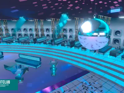 Nightclub modern interior 3D model