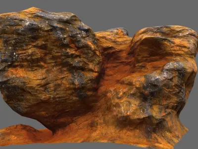 Rock Mount Low-poly 3D model