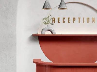 Red Reception Design 3D model