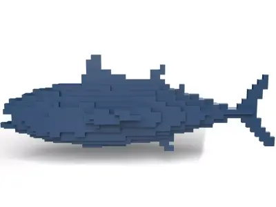 Bonito Minecraft Voxel Low-poly 3D model