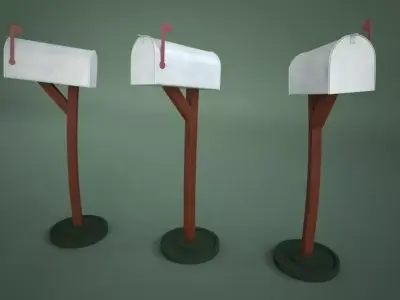 Mailbox Cartoon 3D model