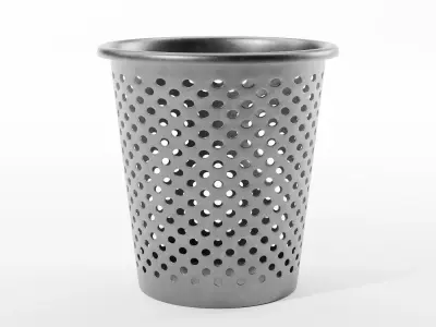 Modern Metal Mesh Office Trash Can - PBR - SubD Ready Low-poly 3D model