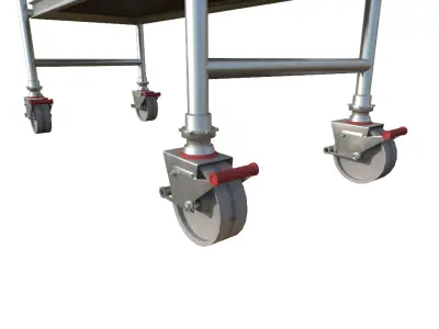 Scaffolding tower Collapsible Low-poly 3D model