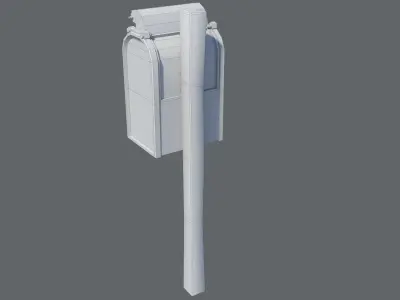 Mailbox mail box Low-poly 3D model