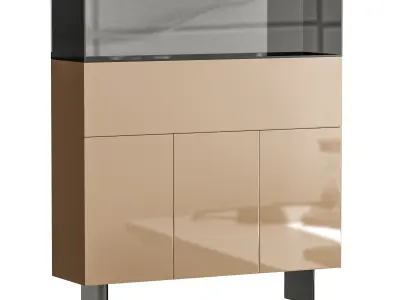 36e8 Glass Sideboard 06 3D model