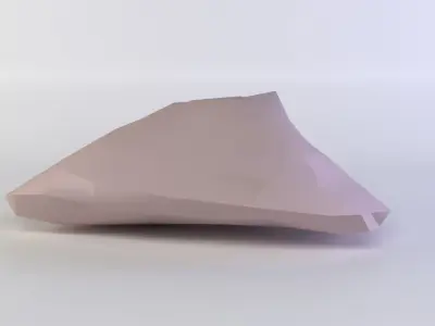 Pink rock1 Low-poly 3D model