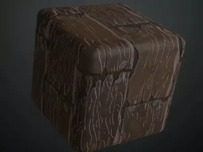 Stylized Aged Dark Wood Floorboards Texture