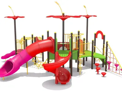 Playground - Flower Playhouse 3D model