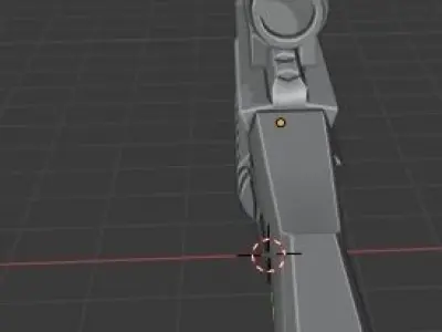 Sci Fi Sniper Low-poly 3D model