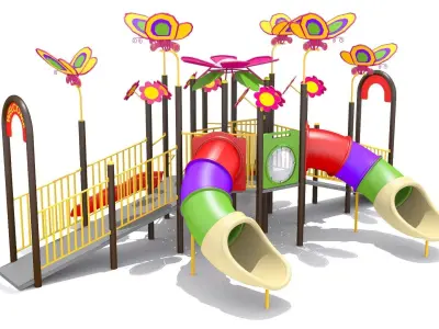Flora Butterfly Playground 3D model