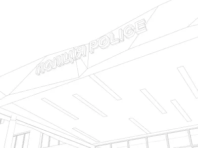 canopy porch  Entrance 3D model