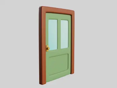 Cartoon Door 11Ga 3D model