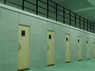 Prison Corridor 3D model