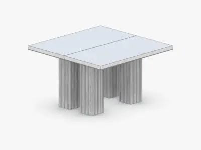 0342 - Coffee Table Low-poly 3D model