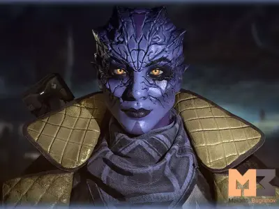 Alien Warrior 03 Low-poly 3D model