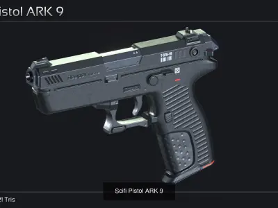 Scifi Pistol Collection 3D Model Pack