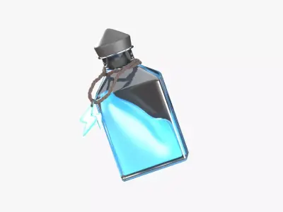 Lightning Spell 3D Illustration 3D model