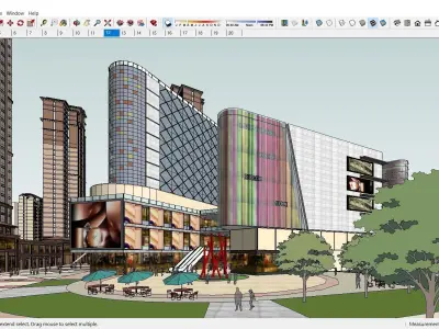 Sketchup Shopping Center E9 3D model