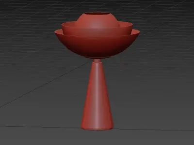 Lotus Table Lamp in Brass by Serena Confalonieri 3D model